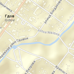 Gdov Street Map