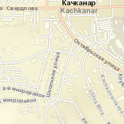 Kachkanar Street Map