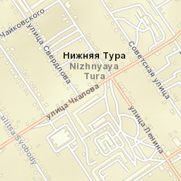 Nizhnyaya Tura Street Map