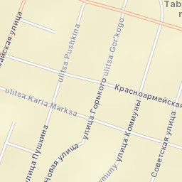 Tabory Street Map