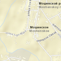Moshenskoye Street Map