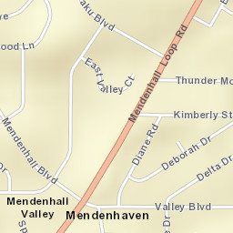 Mendenhaven Alaska Street Map