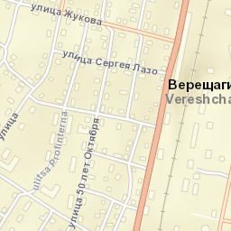 Vereshchagino Street Map