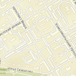 Krasnokamsk Street Map