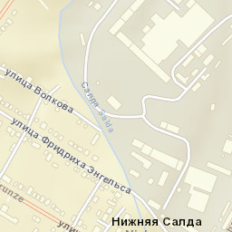 Nizhnyaya Salda Street Map