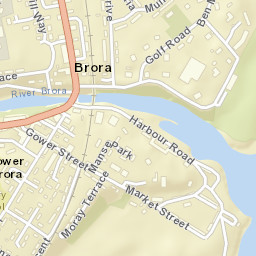 Brora Street Map