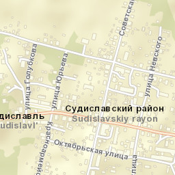 Sudislavl’ Street Map