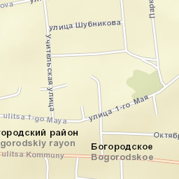 Bogorodskoye Street Map