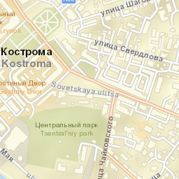 Kostroma Street Map