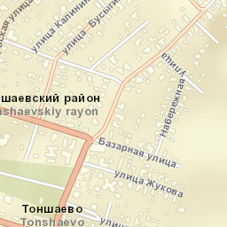 Tonshayevo Street Map