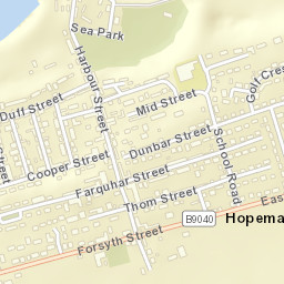 Hopeman Street Map