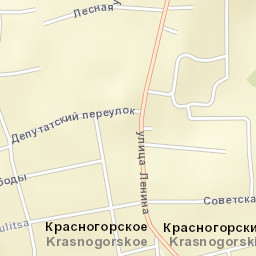 Krasnogorskoye Street Map