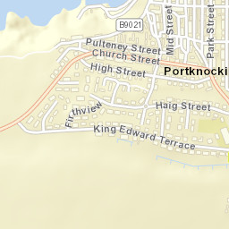 Portknockie Street Map