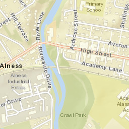 Alness Street Map