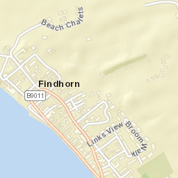 B9011, Findhorn, Moray IV36, UK Street Map