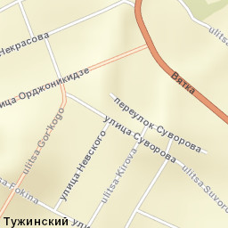Tuzha Street Map