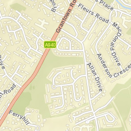 Grantown Raod, Forres, Moray IV36, UK Street Map