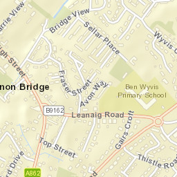 Conon Bridge Street Map