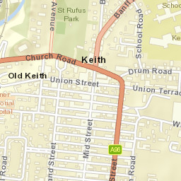 Church Road, Keith, Moray AB55, UK Street Map