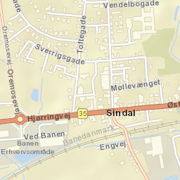 Sindal Street Map