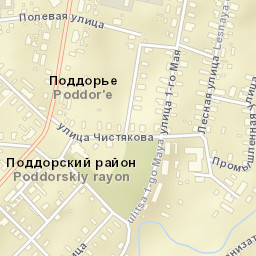 Poddor’ye Street Map