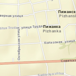 Pizhanka Street Map