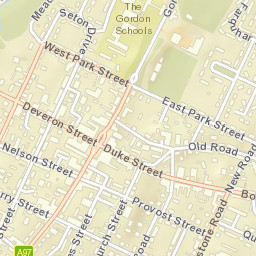 Huntly Street Map