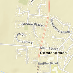 Rothienorman Street Map
