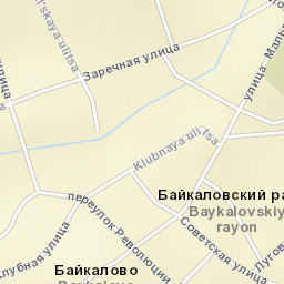 Baykalovo Street Map