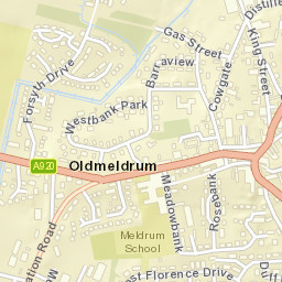 Oldmeldrum Street Map