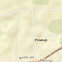 Priekuļi Street Map