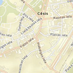 Cēsis Street Map