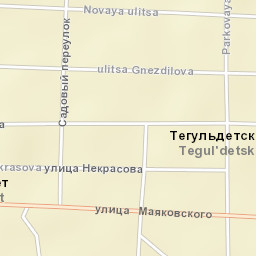 Tegul’det Street Map