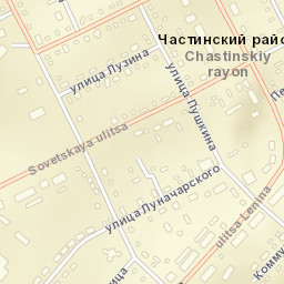 Chastyye Street Map