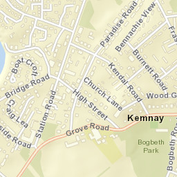 Kemnay Street Map