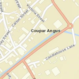 A94, Coupar Angus, Perth and Kinross PH13, UK Street Map