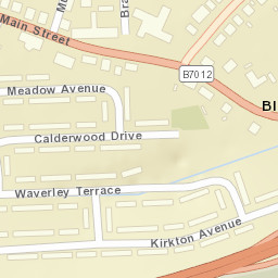 A725, Blantyre, South Lanarkshire G72, UK Street Map