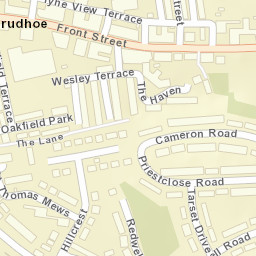 3-4 Front Street, Prudhoe, Northumberland Street Map