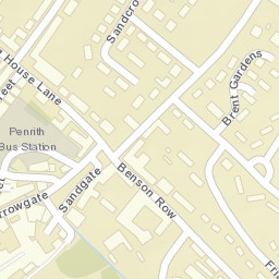 25 Sandgate, Penrith, Cumbria CA11, UK Street Map