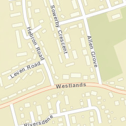 54 Westlands, Stokesley, Middlesbrough, North Yorkshire TS9 5 Street Map