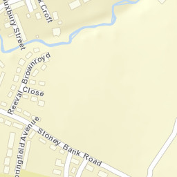 8 Springfield Avenue, Earby, Lancashire BB18 Street Map