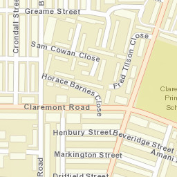 208 Claremont Road, Manchester M14 Street Map