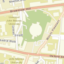 114 Mount Pleasant, Liverpool, Merseyside Street Map