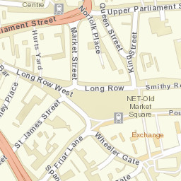 33 Long Row W, Nottingham NG1, UK Street Map