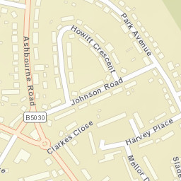 54 Mellor Drive, Uttoxeter, Staffordshire Street Map