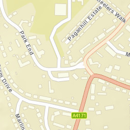 10-16 Paganhill Estate, Stroud, Gloucestershire Street Map