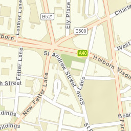 33 Holborn, City of London, EC1N, UK Street Map