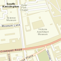 18 Thurloe Pl, Kensington, Royal Borough of Kensington and Ch Street Map