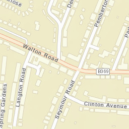 214 B369, West Molesey, Molesey, Surrey County KT8, UK Street Map