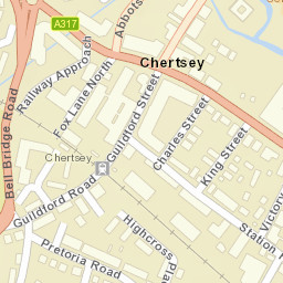 Abbots Way, Chertsey, Surrey KT16, UK Street Map